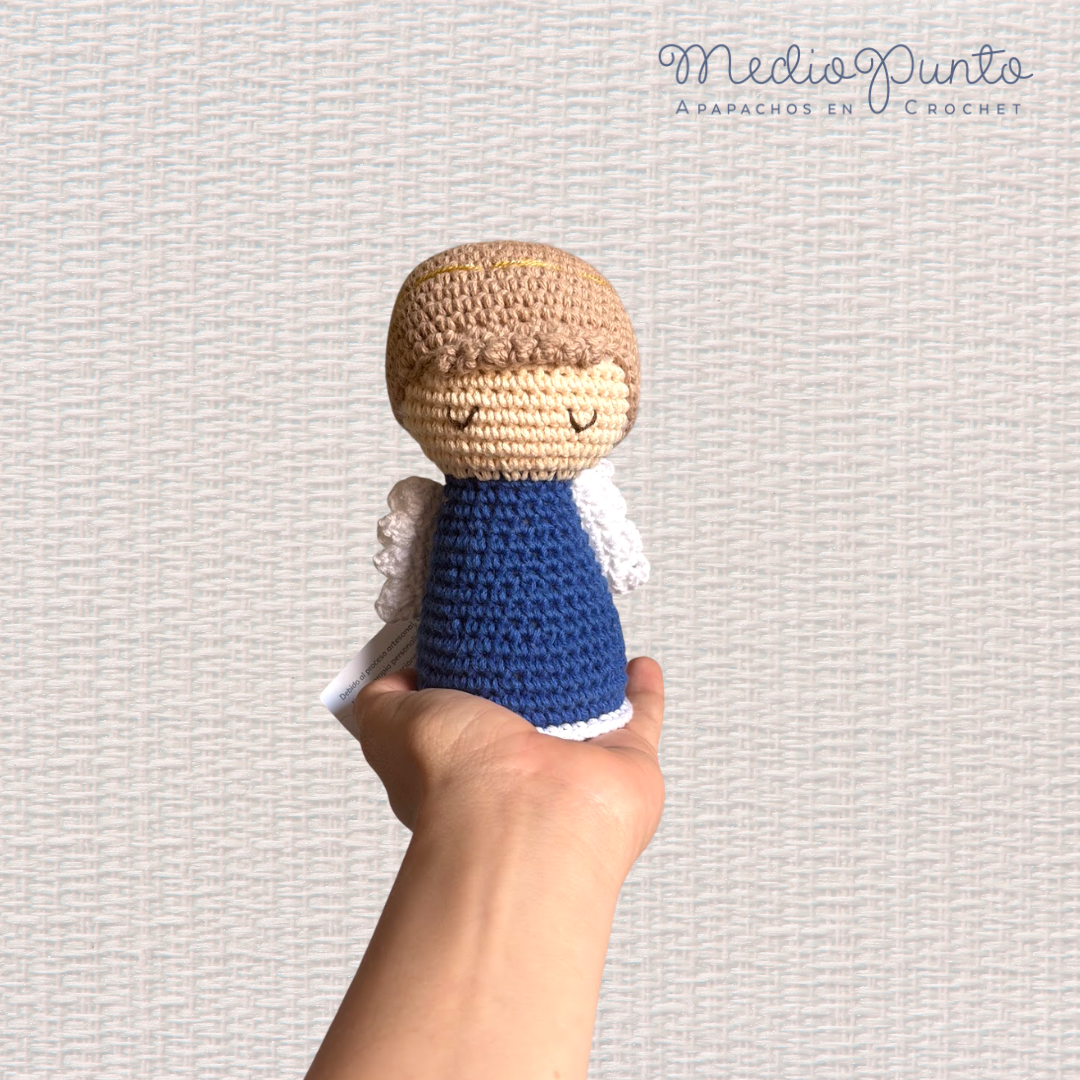 Ángelito de la Guarda Azul Fuerte