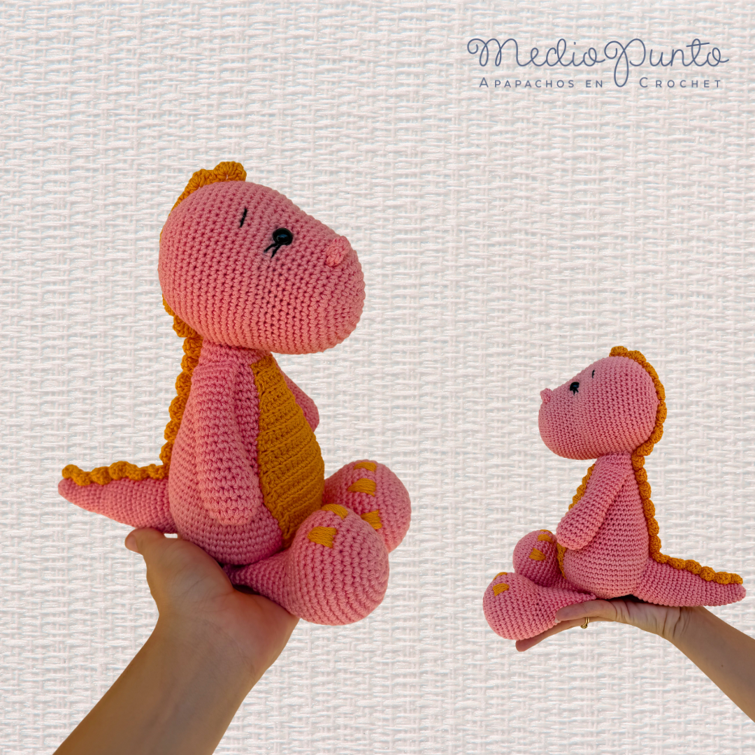 Dinosaurio: Bebesaurio Rosa con Naranja