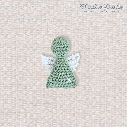 Mini Angelito Verde Cristal